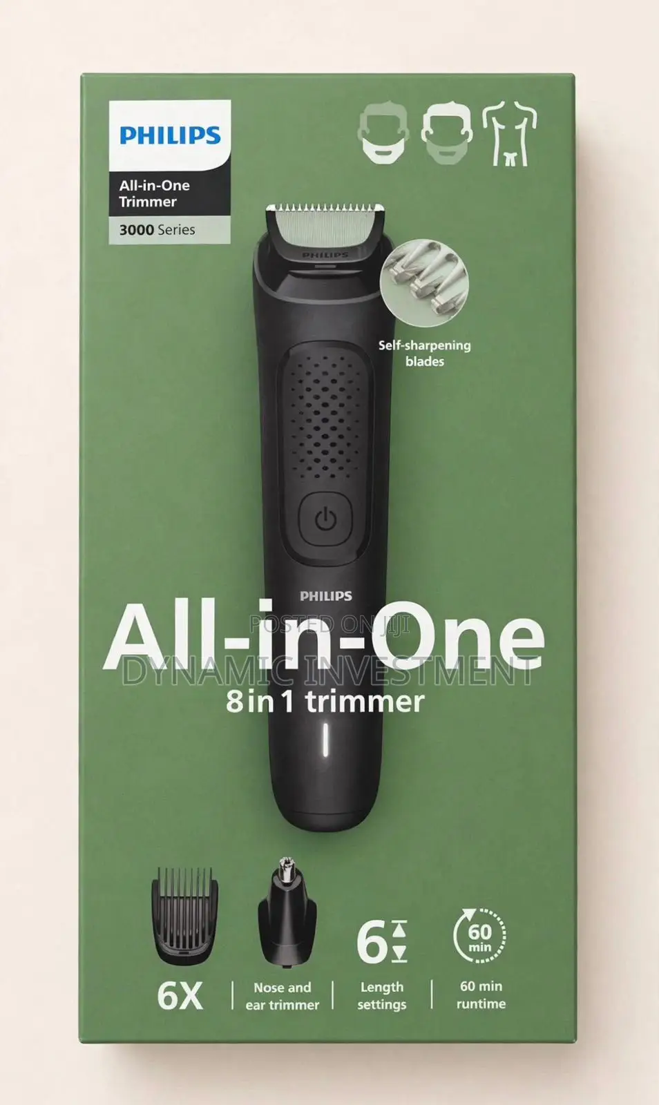 Philips All in One Trimmer With 8 Attachments- Multi Purpose Grooming