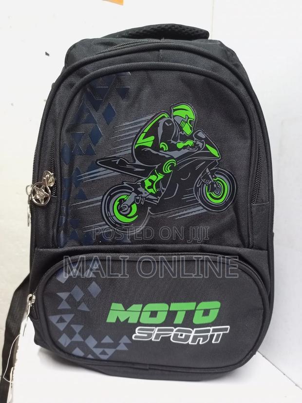 Boys Motorcycle Backpack Kids School Bag - main view