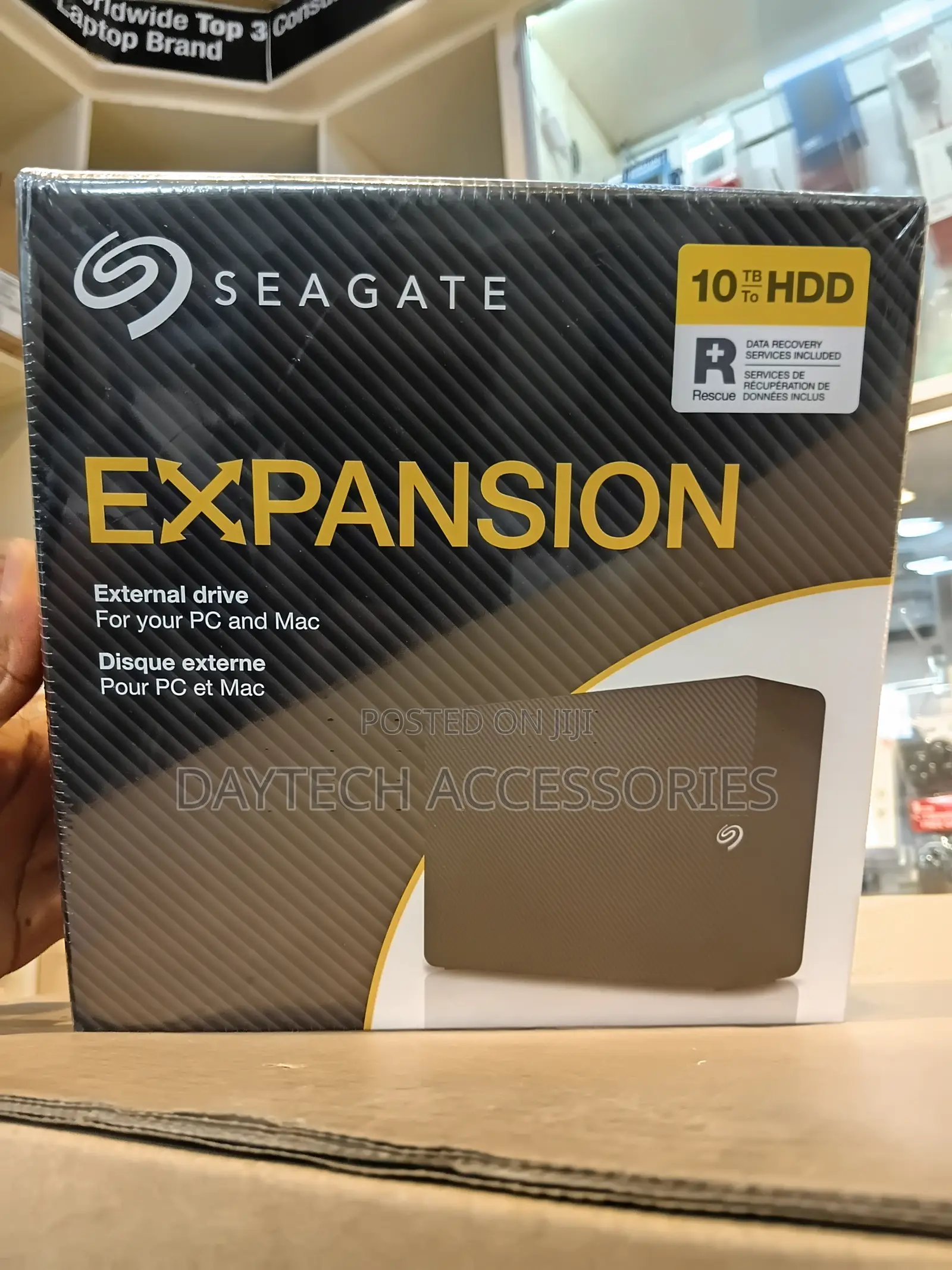 Seagate 10TB Expansion Desktop Hard Drive | USB 3.0 (STKP)