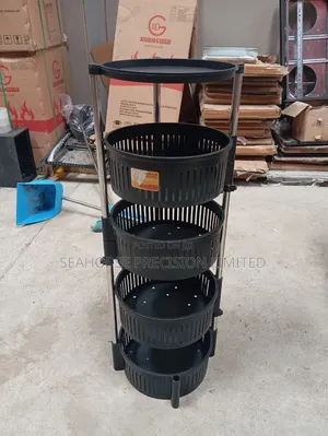 4-Tier Kitchen Rack Trolley – Multi-Purpose Storage Organizer