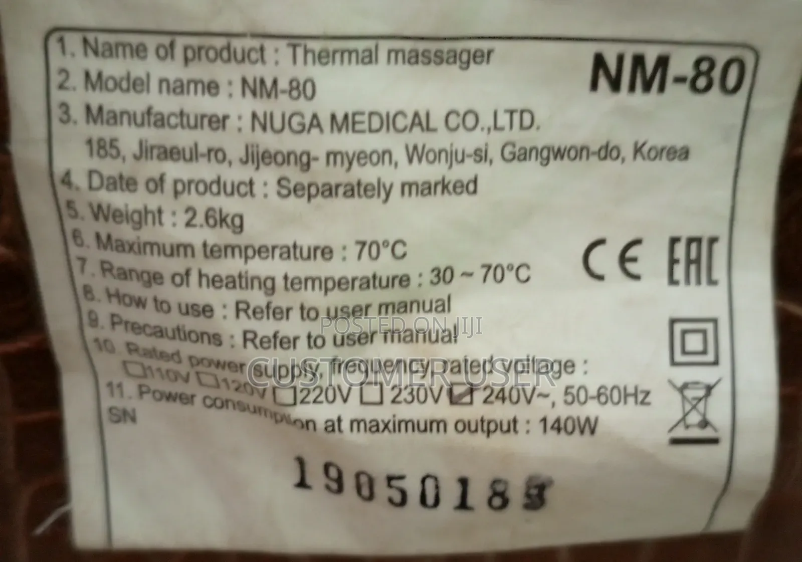 Thermal Massager NUGA