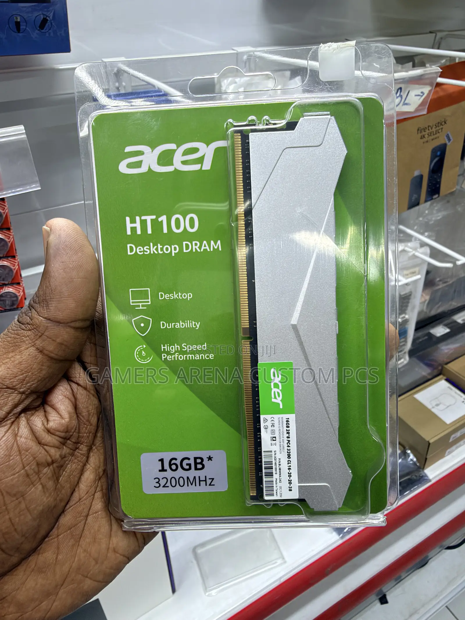 Acer HT100 16GB 3200MHz DDR4 RAM Desktop Memory