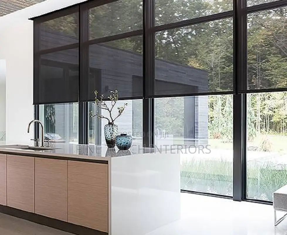 Sunscreen Roller Blinds for Indoor Decor