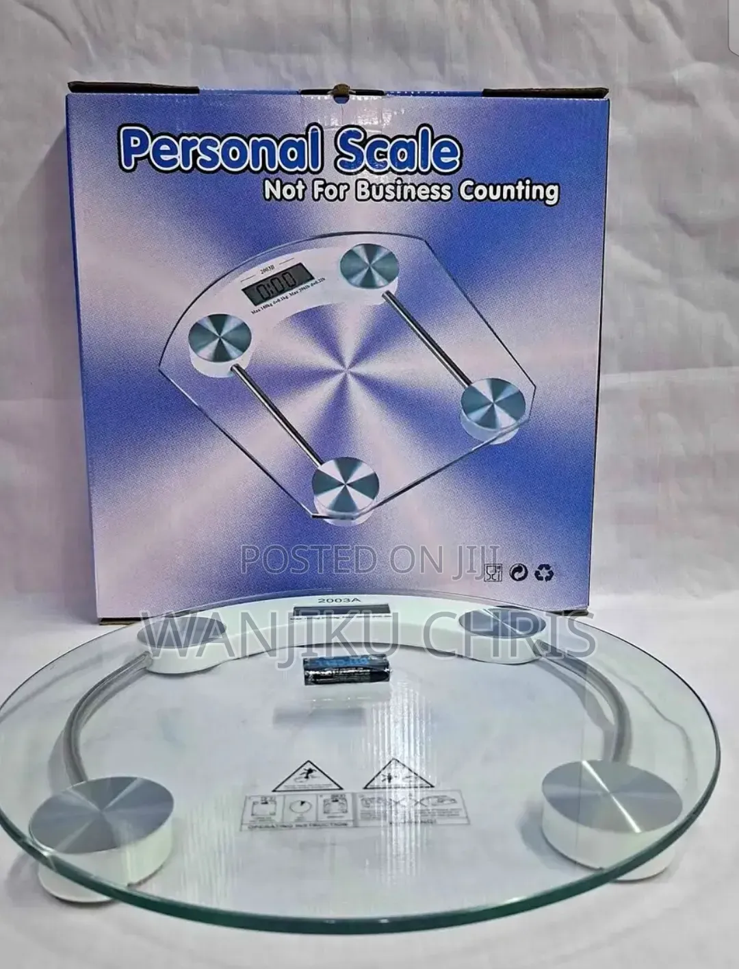 Digital Personal Bathroom Scale/Round Shape 180kgs Personal Scale