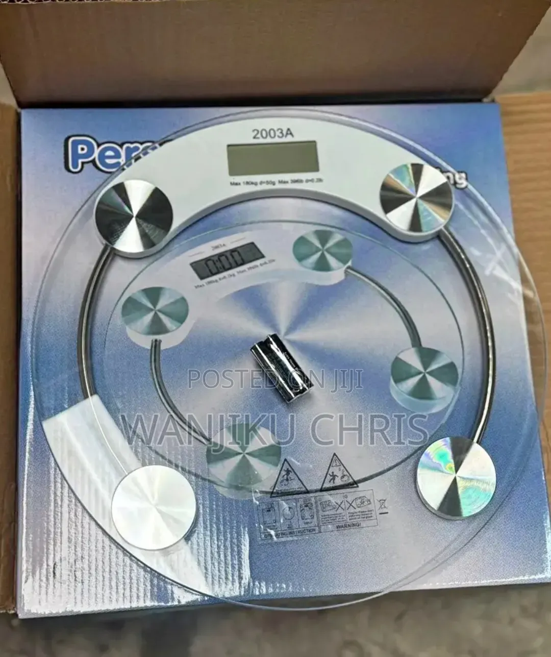 Digital Personal Bathroom Scale/Round Shape 180kgs Personal Scale