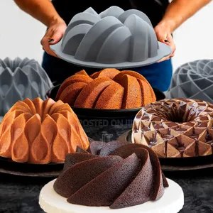 3D Spiral Shape Silicon Baking Cake Tin