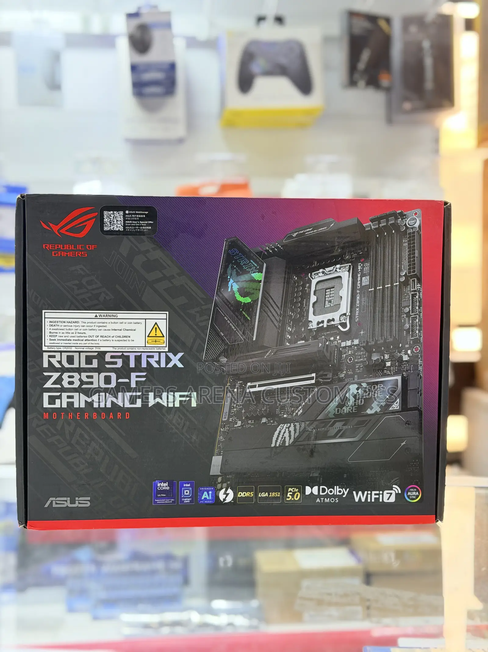 ASUS ROG Strix Z890-F Gaming WiFi 7 LGA1851 ATX Gaming Motherboard
