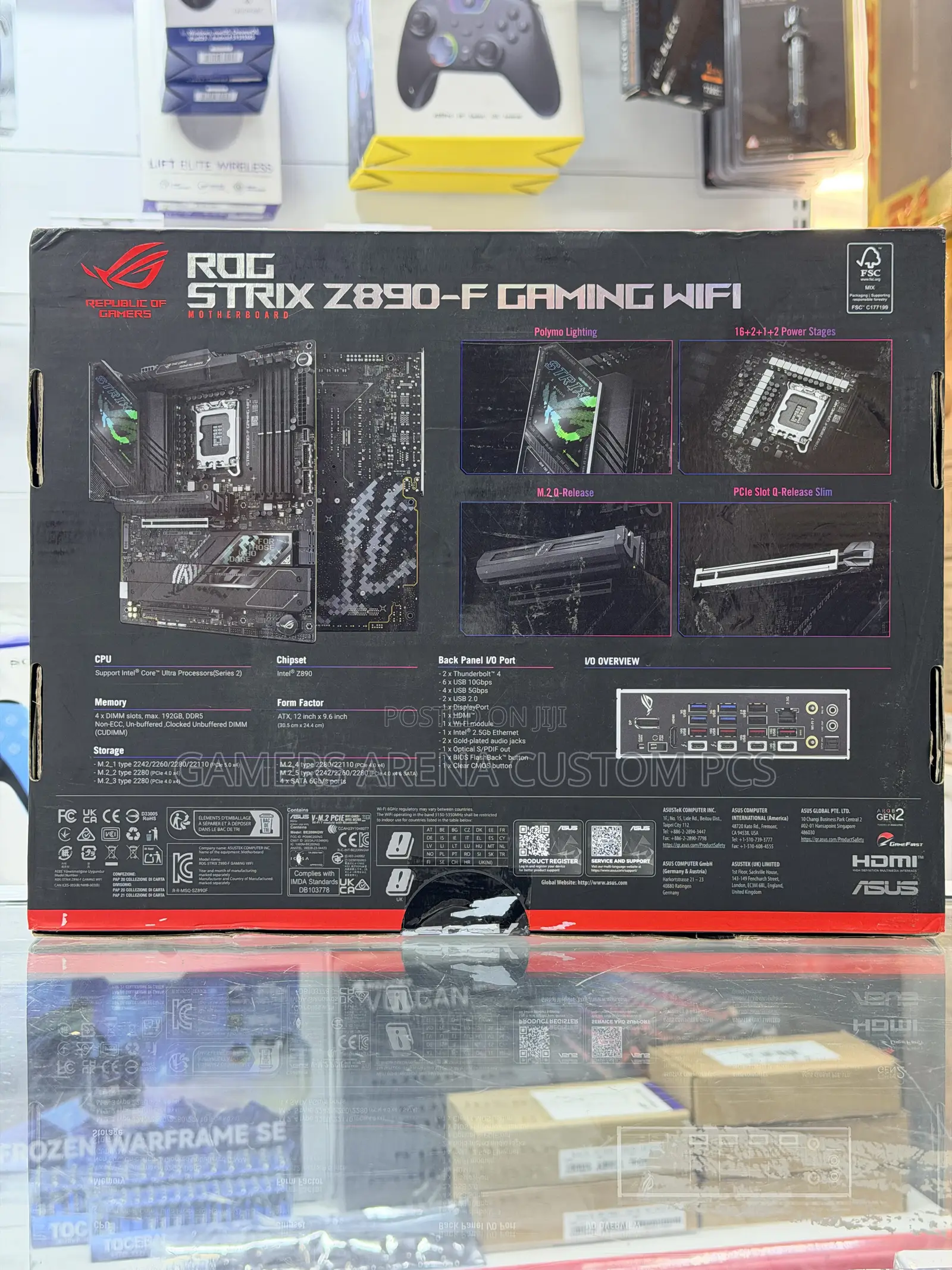ASUS ROG Strix Z890-F Gaming WiFi 7 LGA1851 ATX Gaming Motherboard