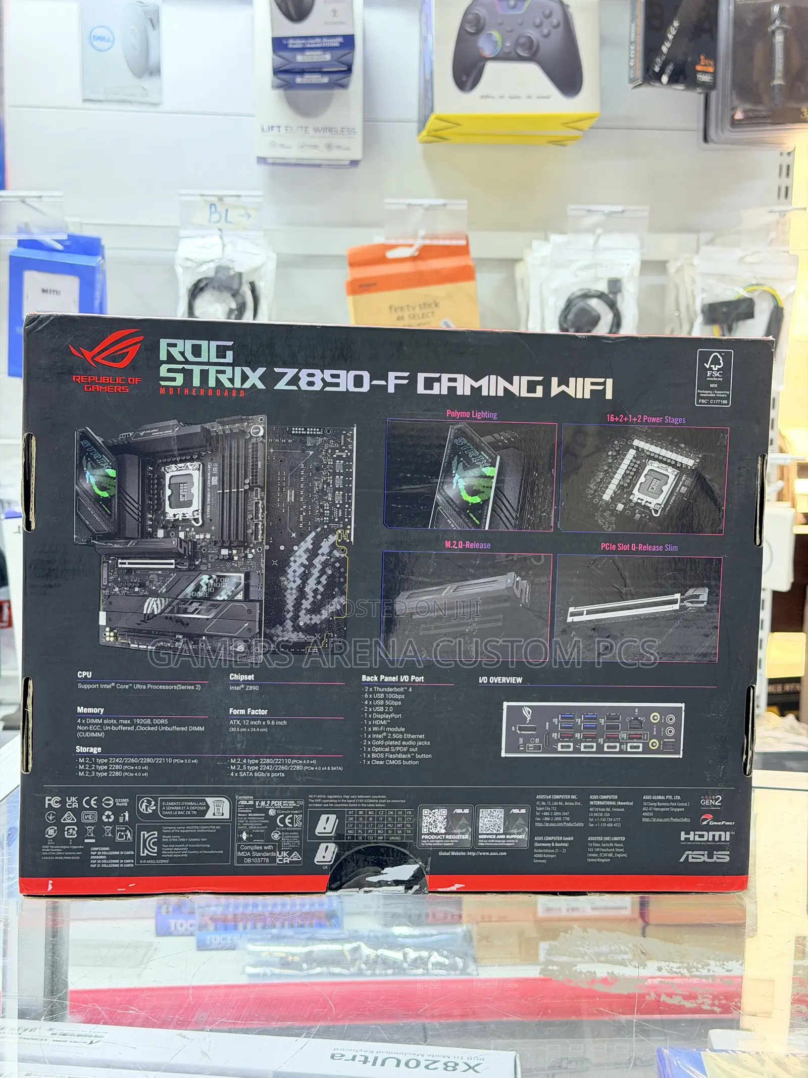 ASUS ROG Strix Z890-F Gaming WiFi 7 LGA1851 ATX Gaming Motherboard