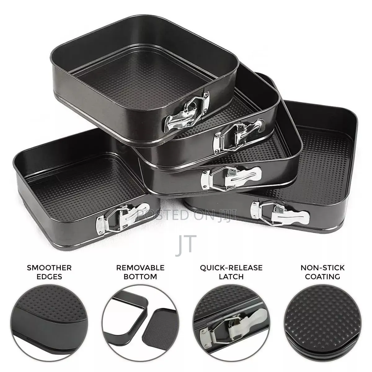 Square Baking Tins Set 6pcs/Set
