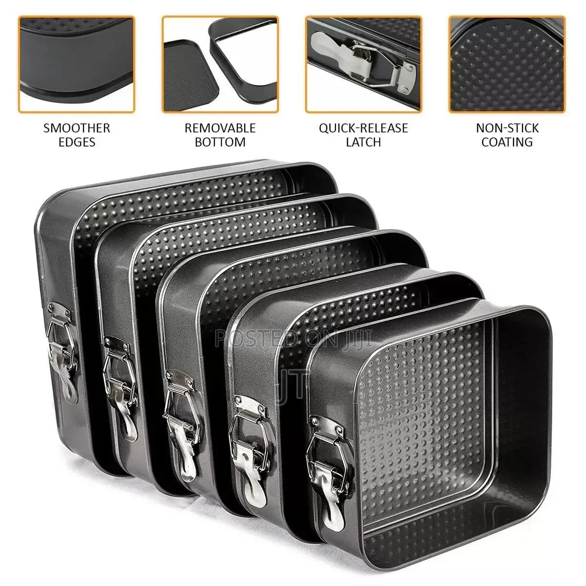 Square Baking Tins Set 6pcs/Set