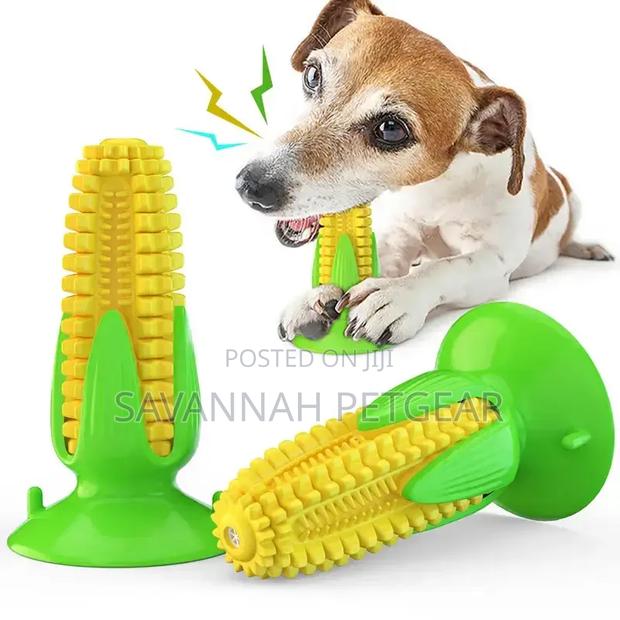 Corn-Shaped Suction Cup Teething Dog Toy - main view