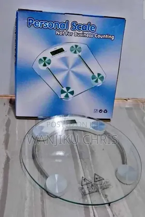 Clear Personal Bathroom Scale.