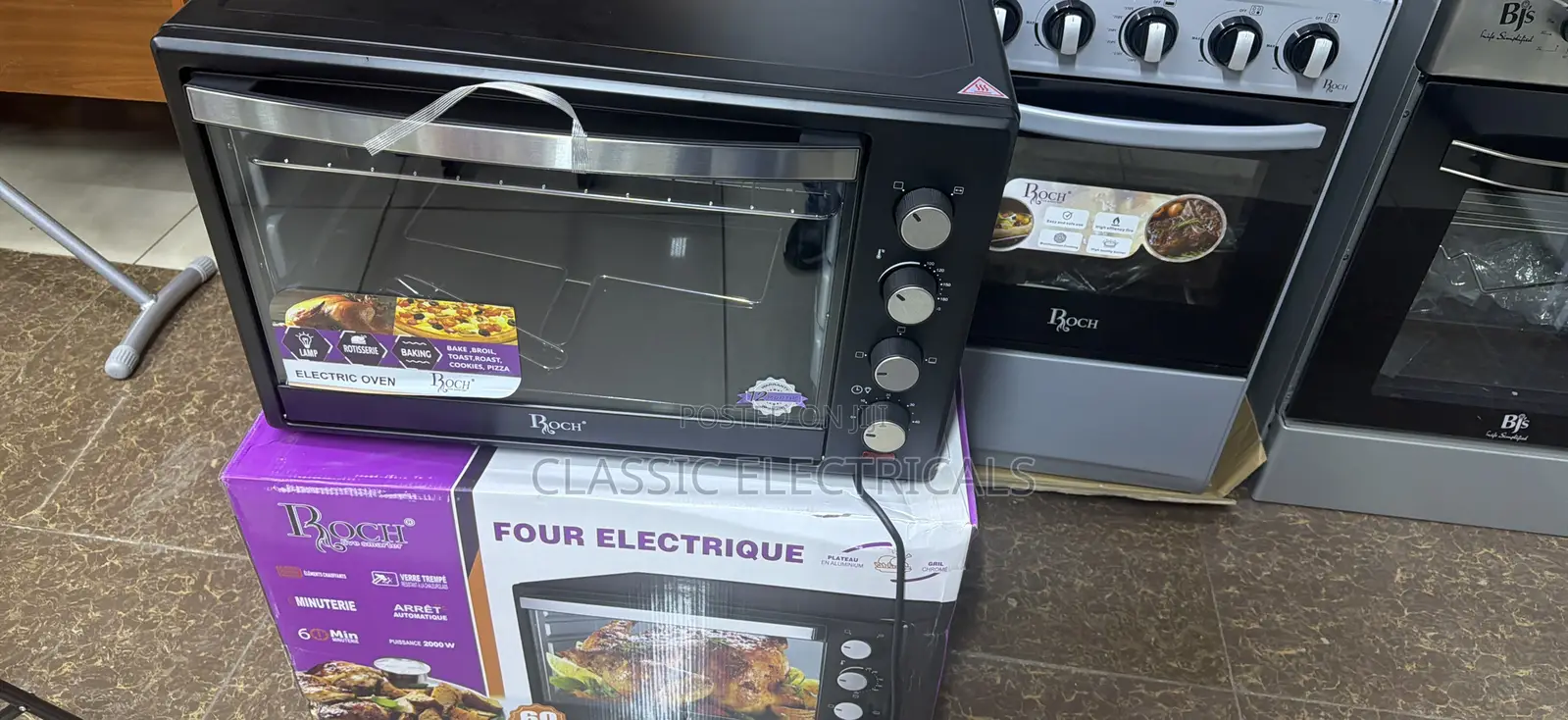 60litres Electric Oven With a Rotisserie,grill and Baking Tray