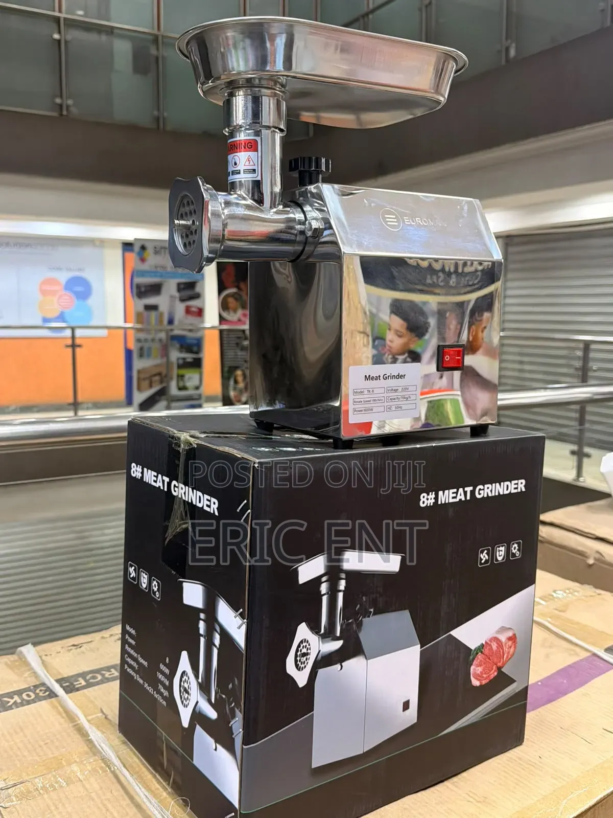 Euromax Electric Commercial Meat Mincer M8 (70kg/Hr )