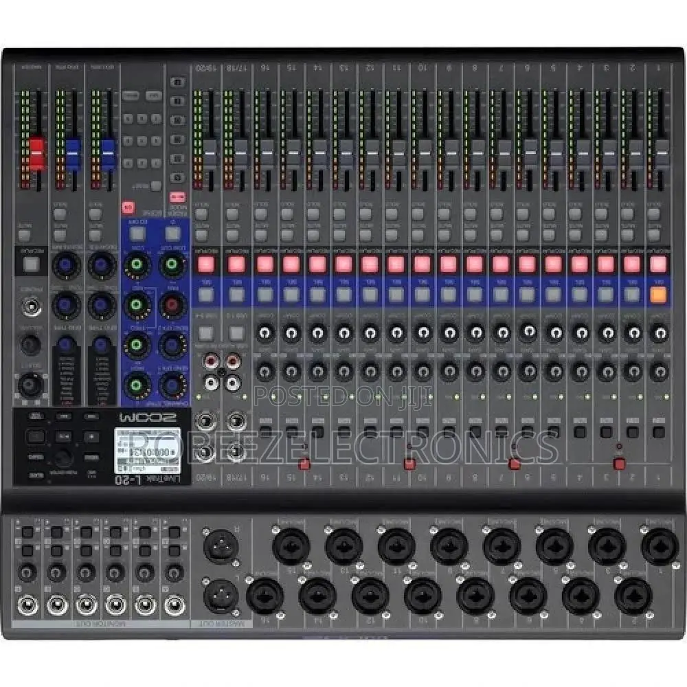 Zoom LiveTrak L-20 20-Input Digital Mixer Multitrack Recorder L20