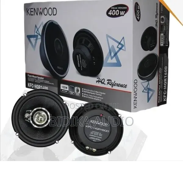 Kenwood KFC-HQR1600 – 6.5 Inch 3-Way Car Speakers, 400W Peak Power