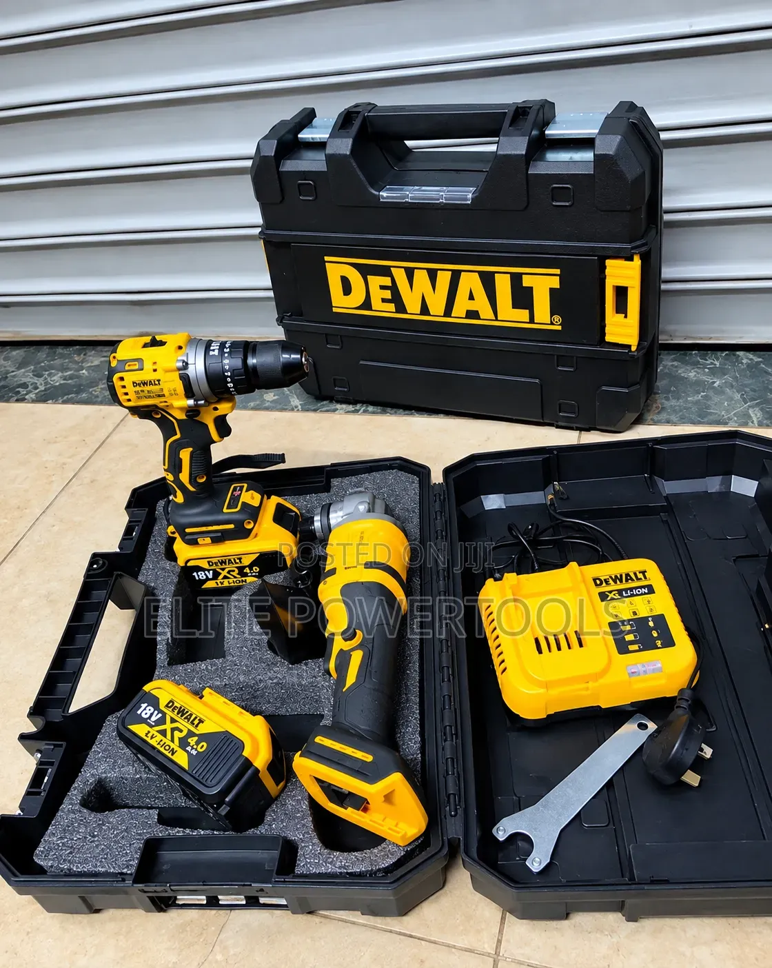 Dewalt Cordless Combo Set/ Dewalt Drill and a Grinder