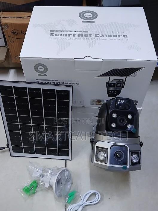 4G Dual Lens Solar Security CCTV Camera With 360° PTZ Monitoring