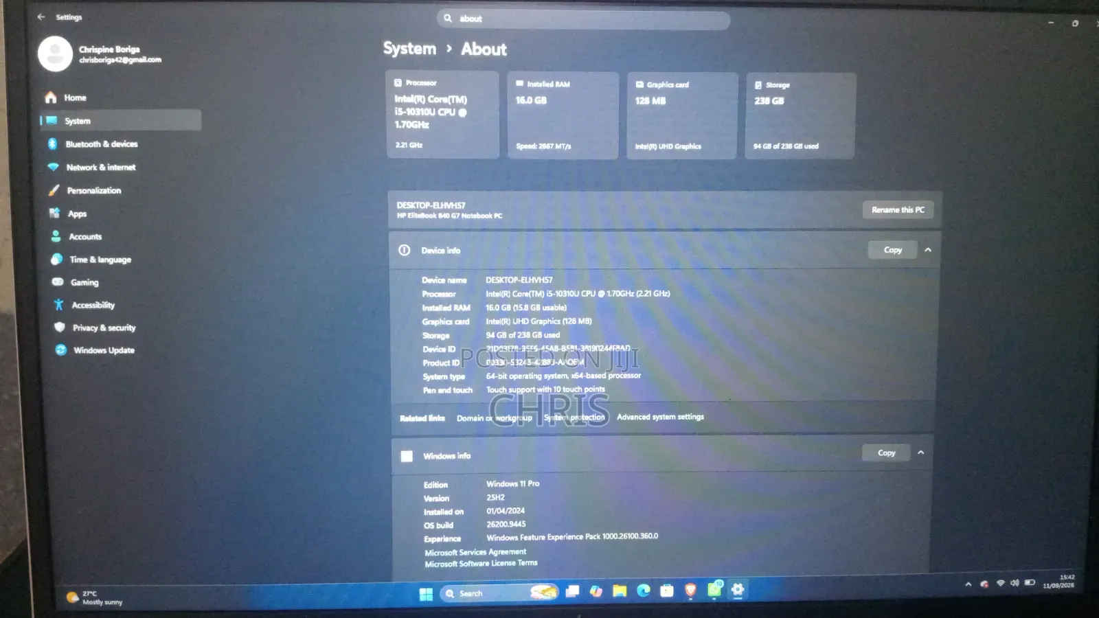 Laptop HP EliteBook 840 G6 8GB Intel Core i5 SSD 256GB