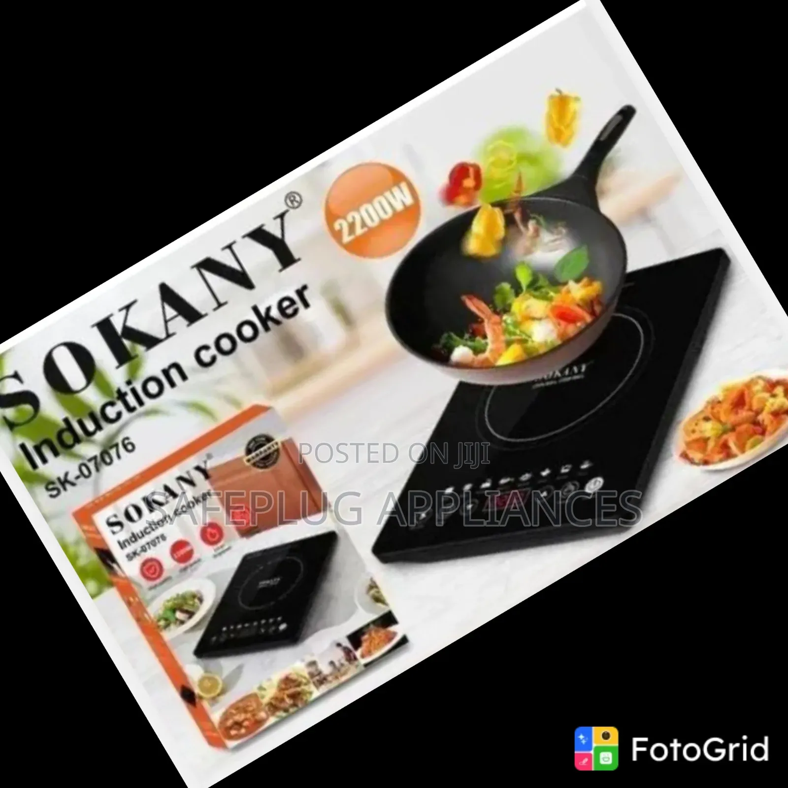  Sokany Sk-07076 Induction Cooker – 2200w 