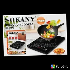 Sokany 2200W Digital Induction Cooker–Touch Control, Timer and Lock