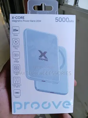 Proove X-Core 20W 5000mAh Silver Magnetic Power Bank.