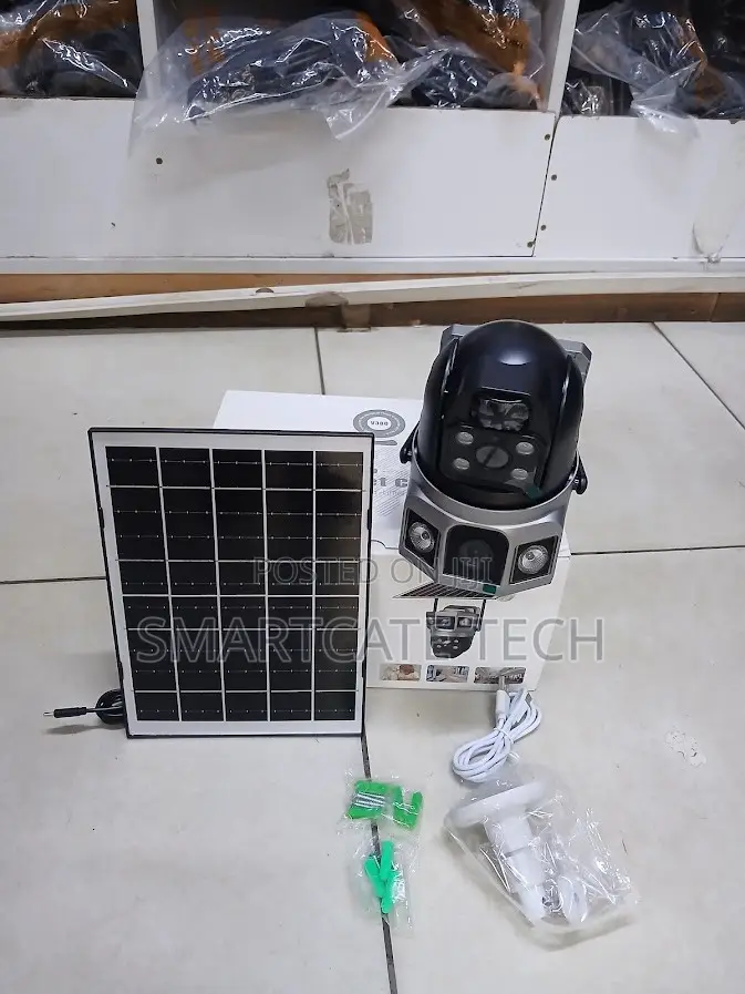 V380 Pro 4G Dual Lens Wireless Solar CCTV Camera | Outdoor PTZ