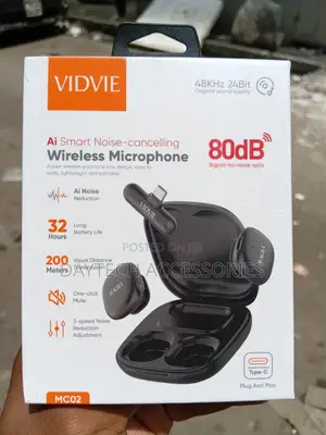 Vidvie Mc02 Wireless Microphone With a Range of Up to 200 Meters.