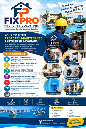 Professional Plumbing, Electrical Property Repairs | Mombasa