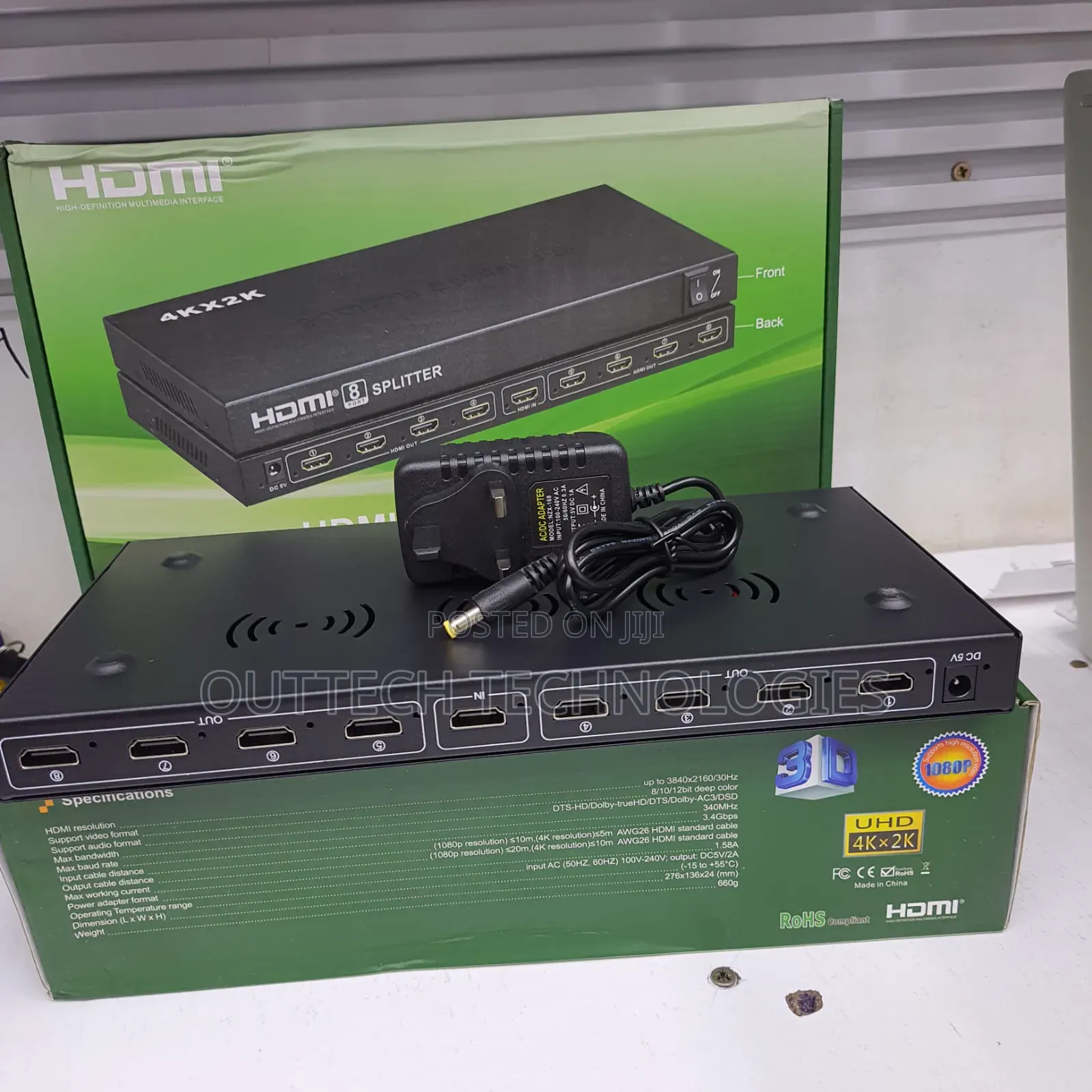 High Quality HDMI Splitter 1*8