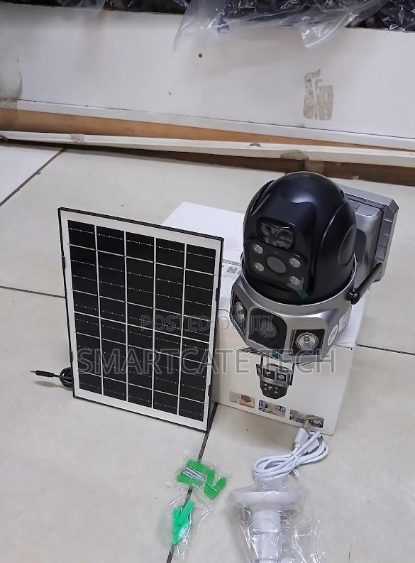 4G V380 Dual Lens Solar Powered PTZ Surveillance Camera