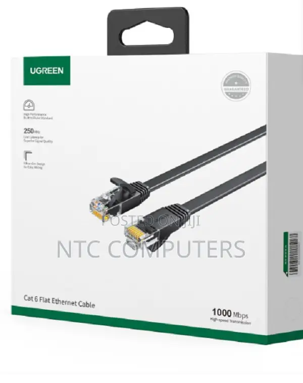 UGREEN Cat6 U/Utp Ethernet Cable 10m – Black