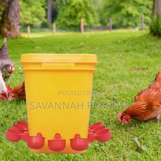 Multi-Purpose Automatic Cup Drinkers+bucket for Poultry, Pigeon, Ducks - thumbnail 4