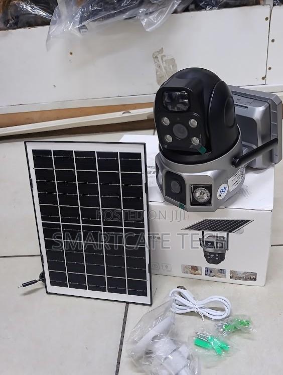 V380 Pro 4G Dual Lens Solar Surveillance PTZ Camera