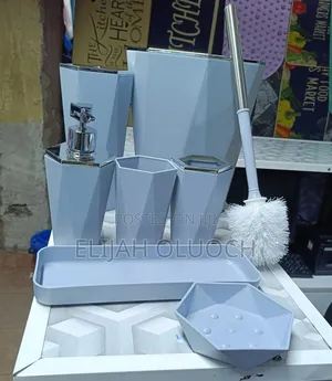 Diamond Shaped 7pc Bathroom Set