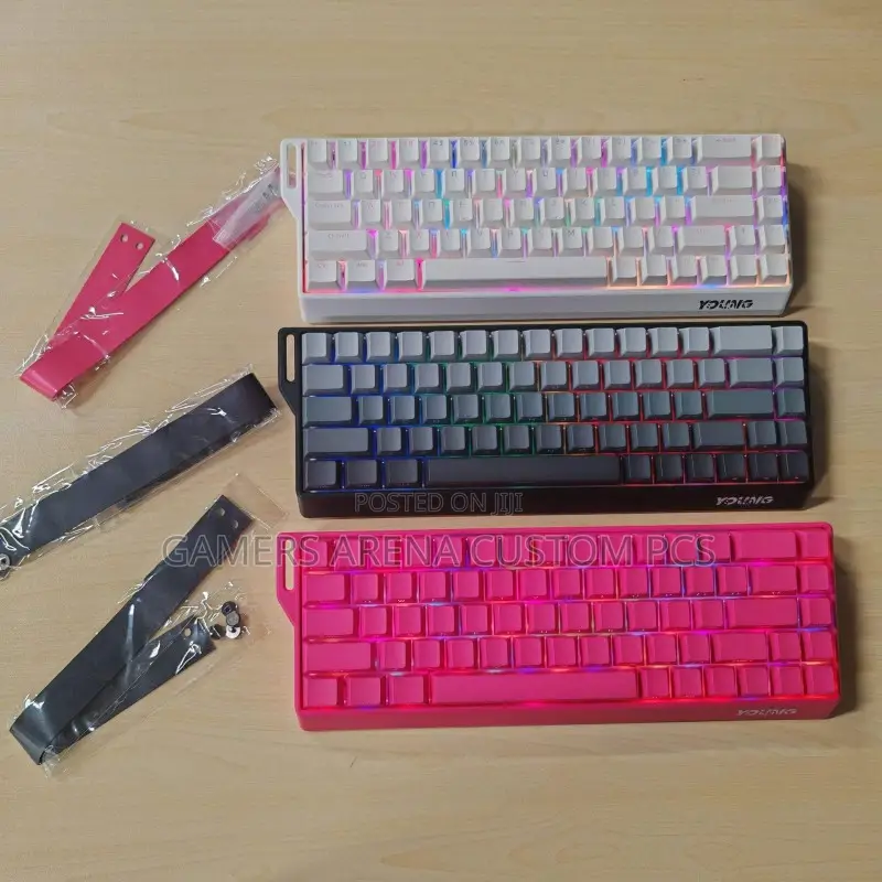 YOUNG – 65% Tri-Modes RGB Hotswap Mechanical Gaming Keyboard