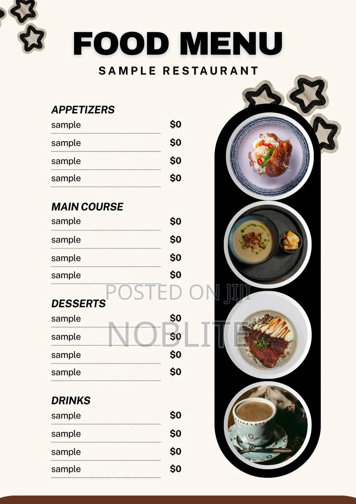 Postas , Logos and Menus