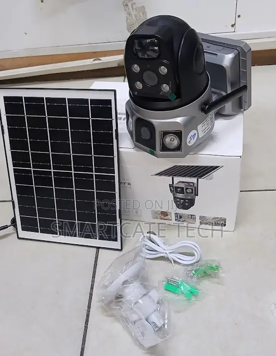 4G V380 Pro Dual Lens Solar Powered Outdoor PTZ Camera