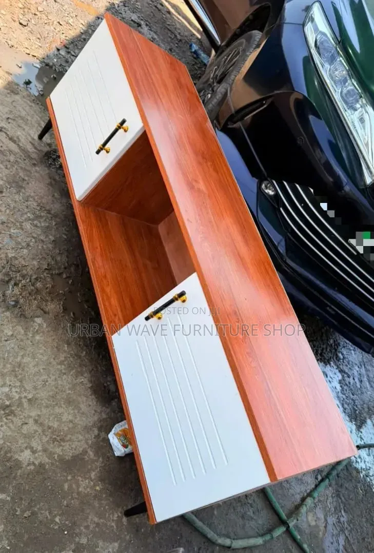 Brown White TV Cabinet