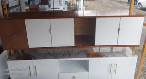 Brown White TV Cabinet