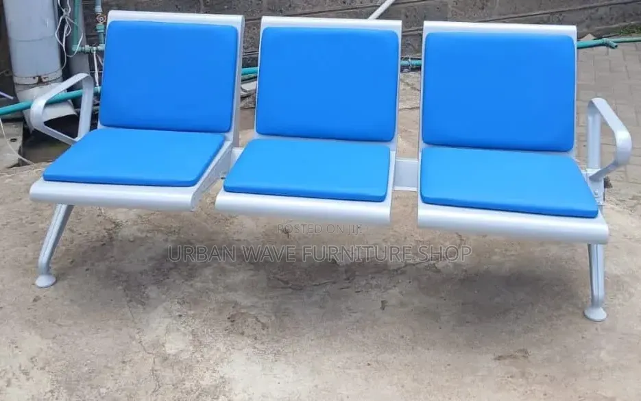 Blue Heavy Duty 3 Seater