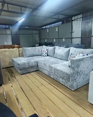 Grey 5-Seater Corner Sofa