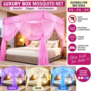Mosquito Net for Bed 4x6 5x6 6x6 – Box Style