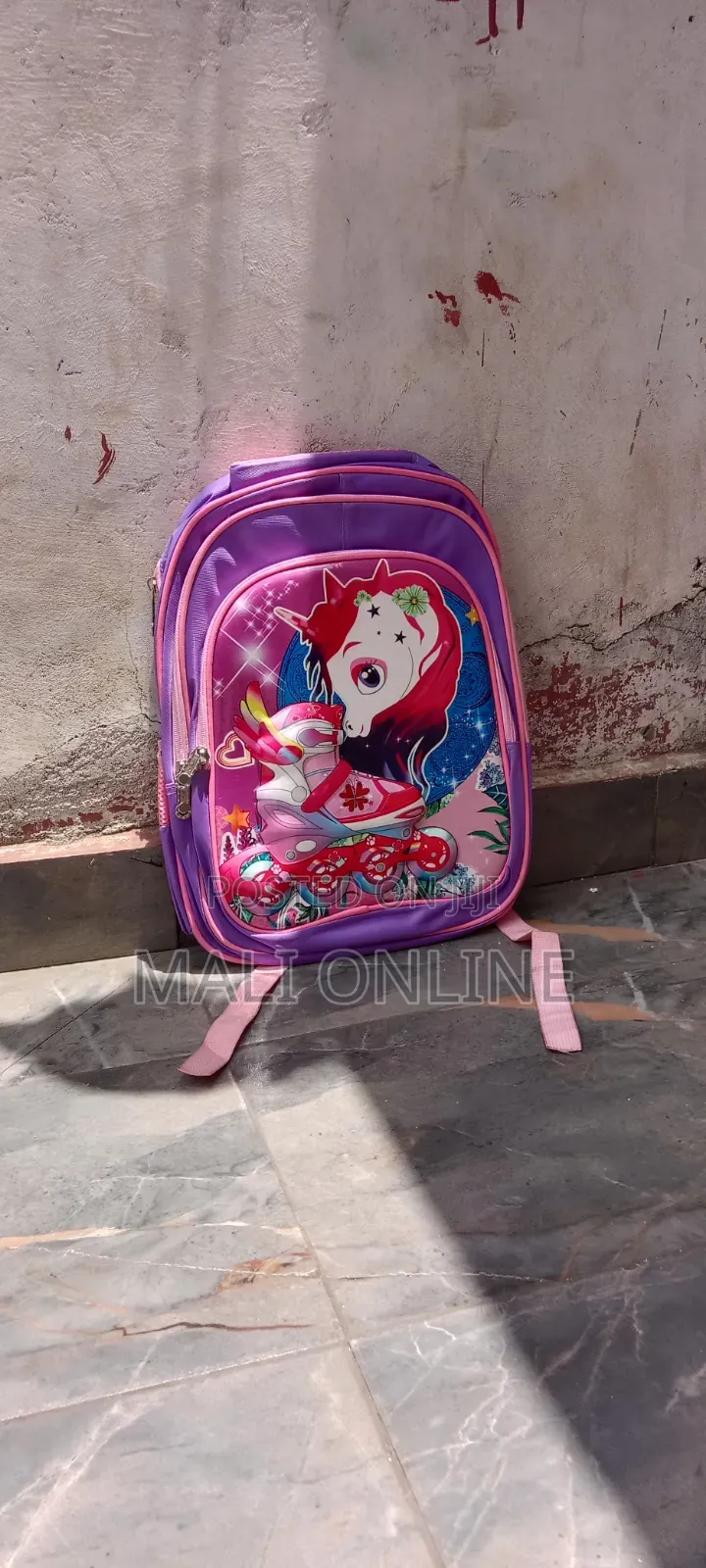 3D Unicorn Roller Skate School Backpack