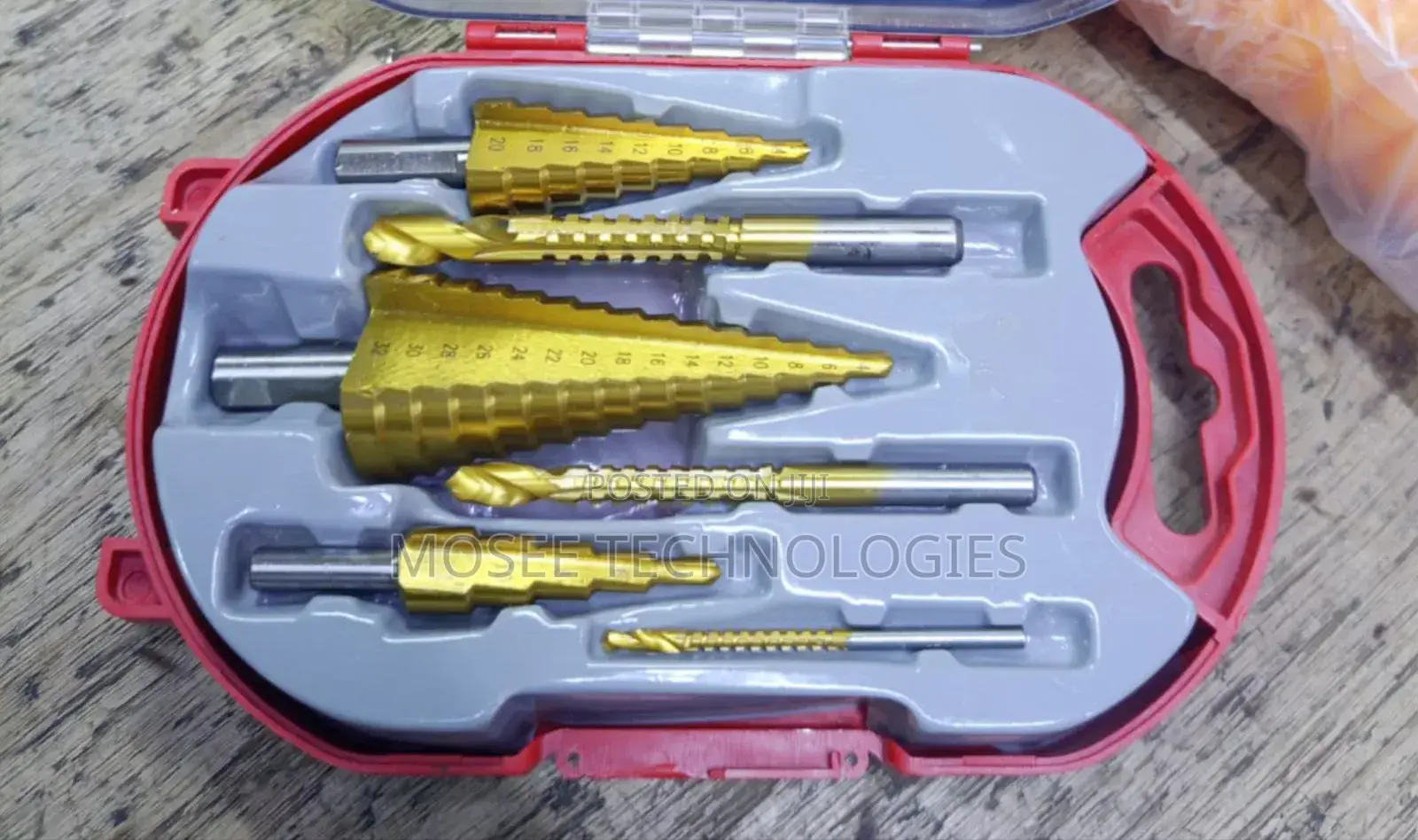 HSS Titanium Coated Step Drill Bits Set for Metal, Wood & Plastic