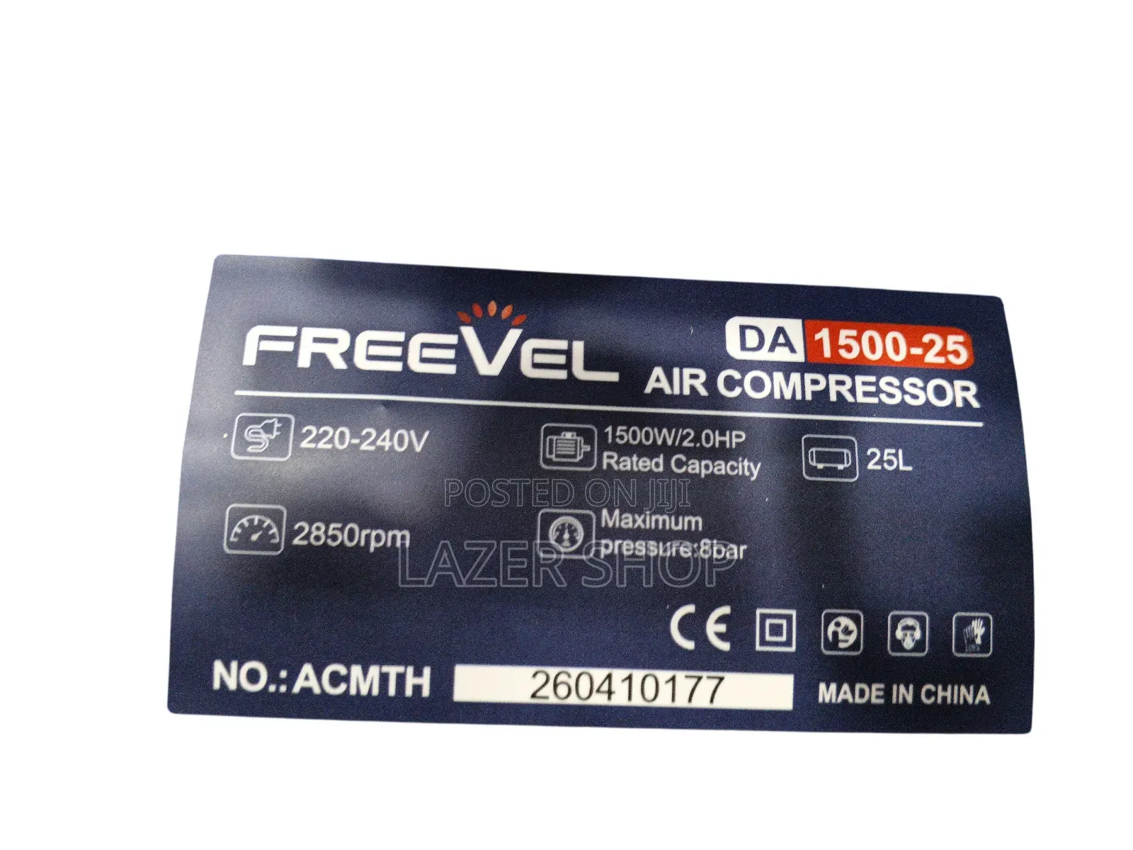 Air Compressor 25L Freevel/Usk