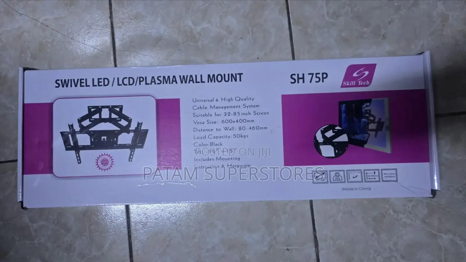 TV Wall Mount Bracket 32" -85" Tilt 15°-15° 75P