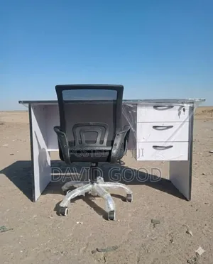 Study Table and a Black Meshchair