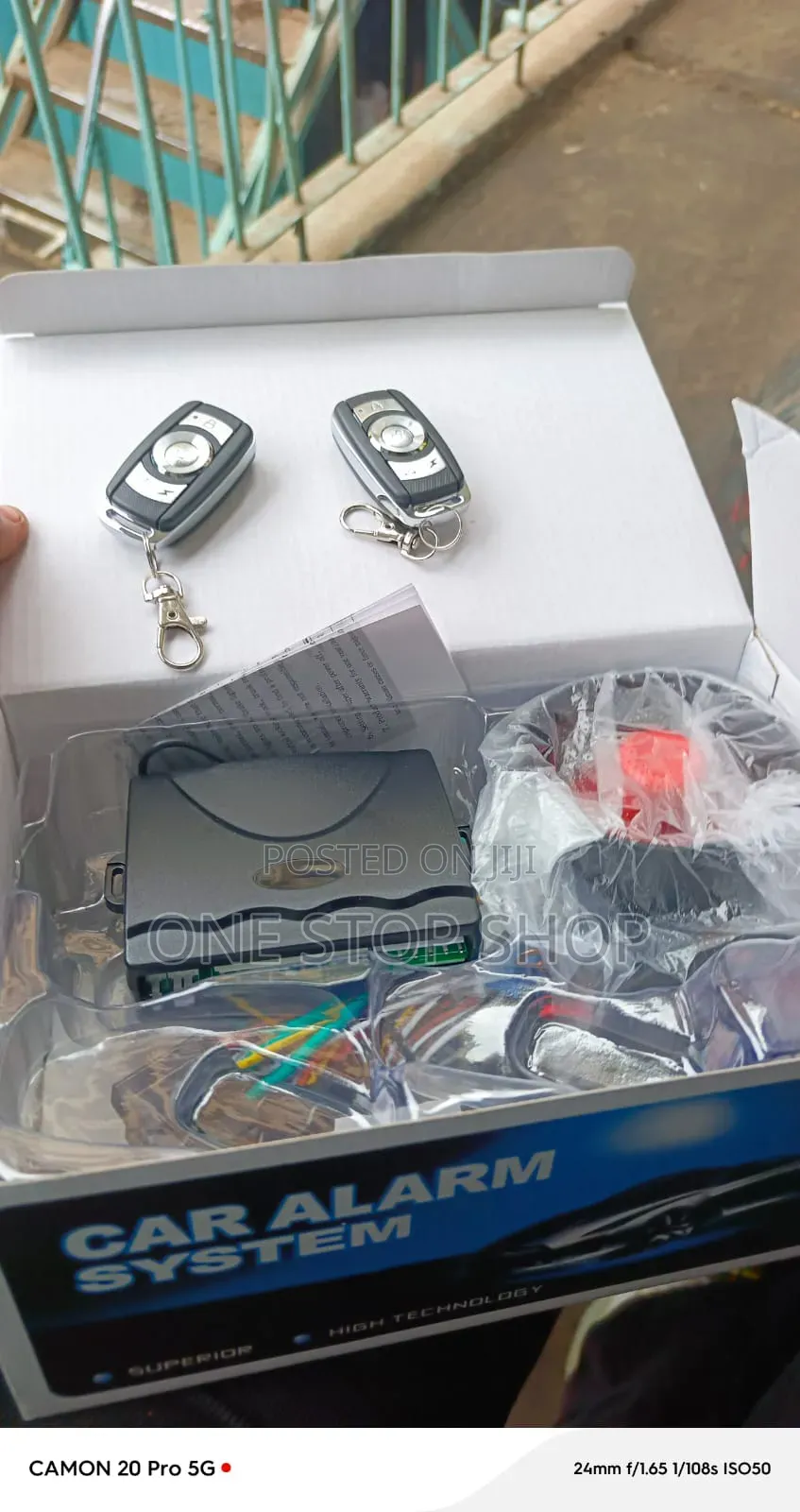 Car Alarm System With High Decibel Alarm Speaker 2key Fobs